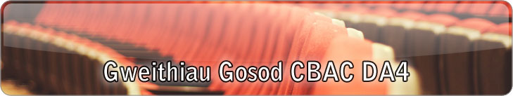 Gweithiau Gosod CBAC DA4