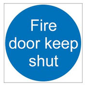 Fire door keep shut signage