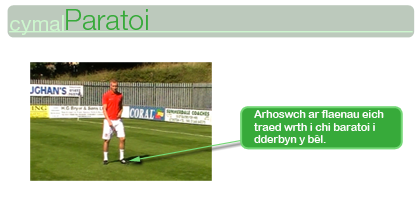 Rheoli - Cymal Paratoi