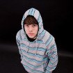 Teenager wearing hoodie