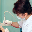 Dentist with patient