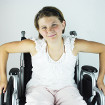 Girl in wheelchair