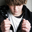 Teenager in handcuffs