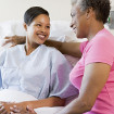 Family visit in a hospital