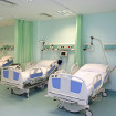 Empty hospital beds