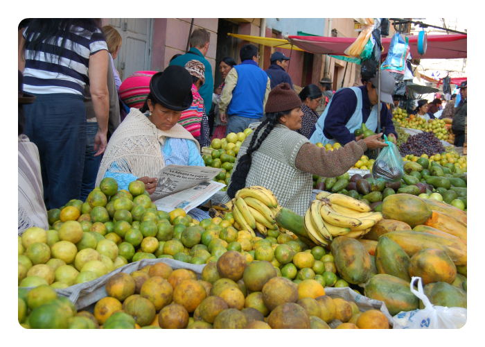 Visiting local markets will support people living within the destination.