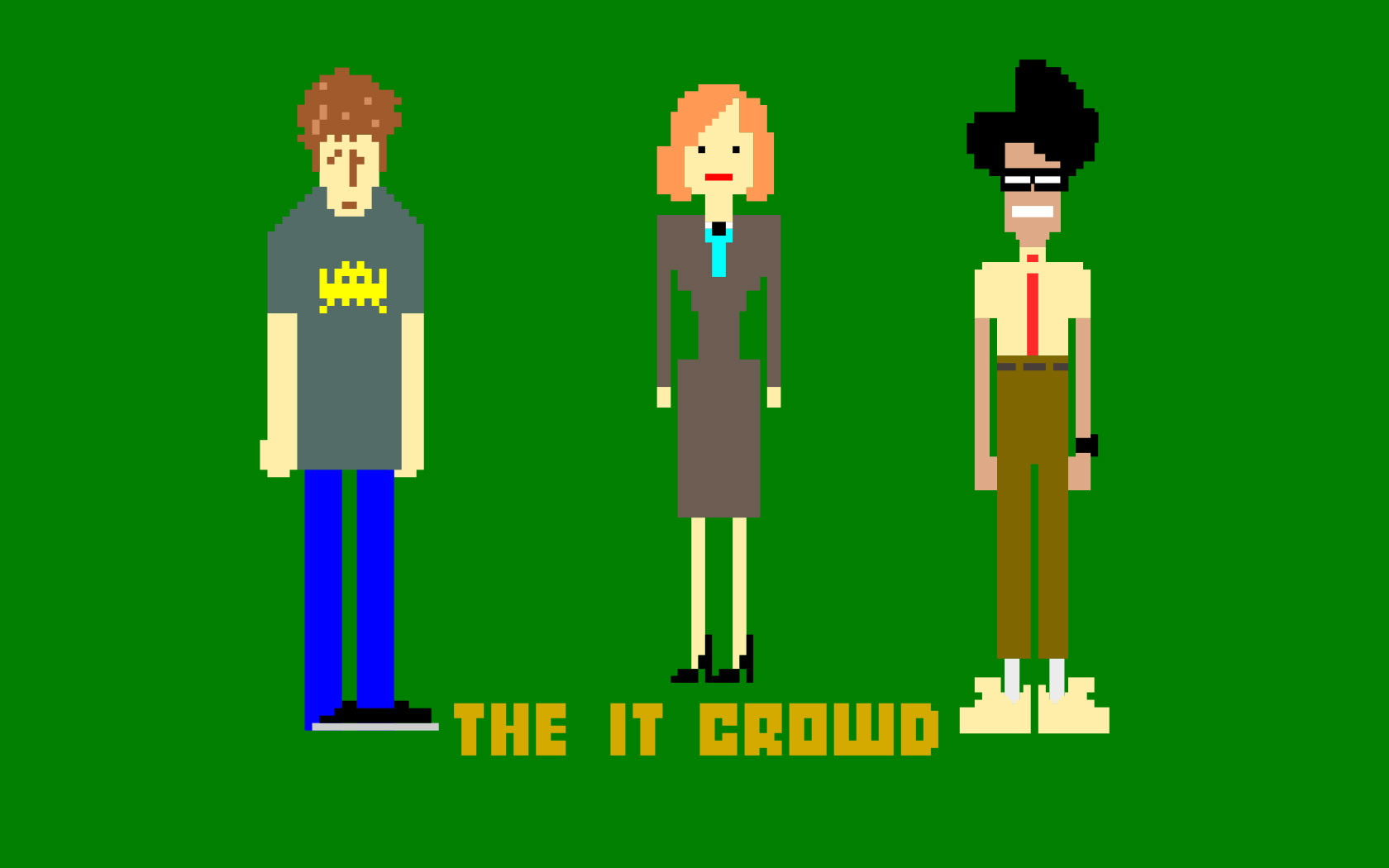 The IT Crowd pixel portraits