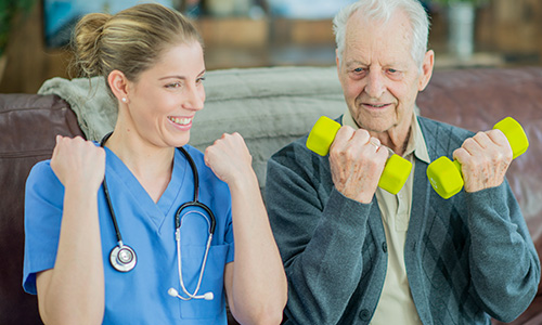Nurse and Eldery Gentleman