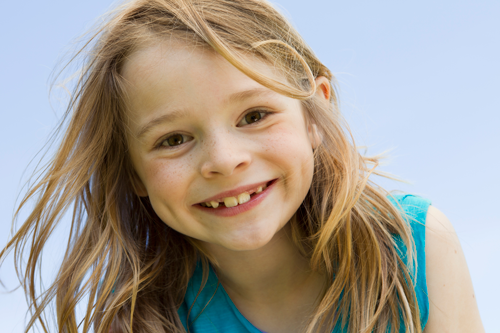 Girl smiling