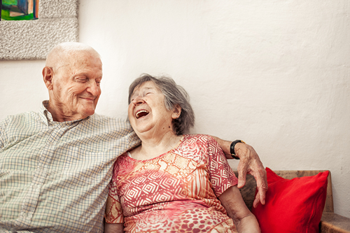 Senior man and woman
