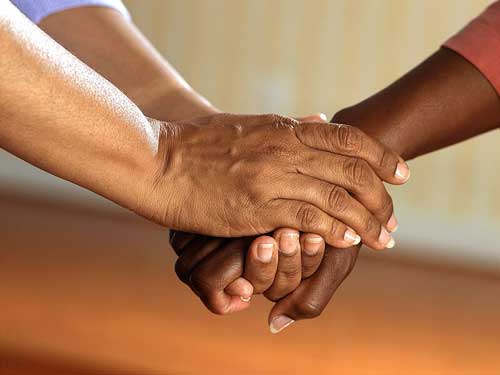Supportive hands