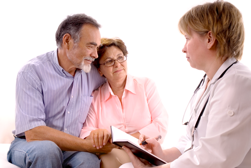 Couple visiting the doctor