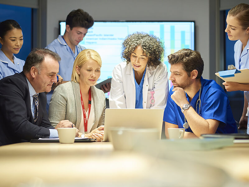 A meeting of medical practitioners