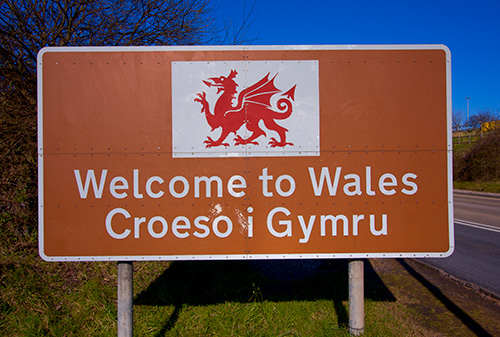 Welcome to Wales Sign