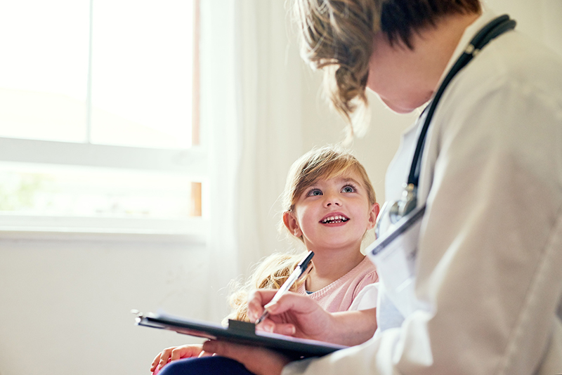 Doctor and child
