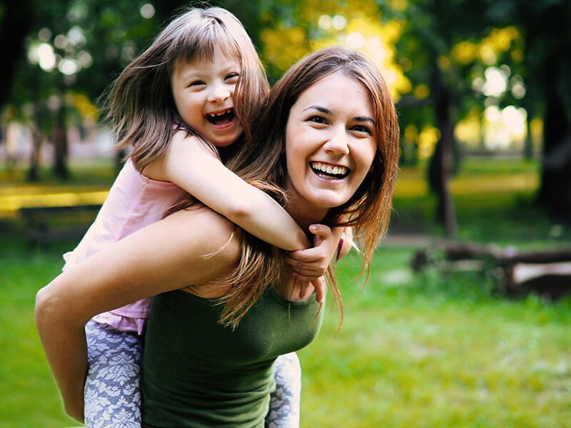 Child with mother