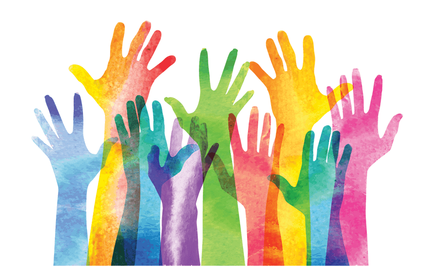 Group of hands