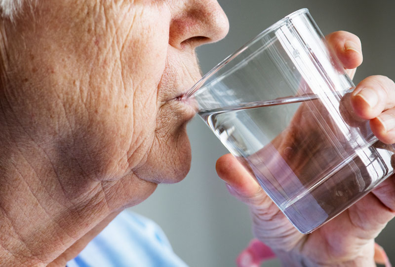 drinking water