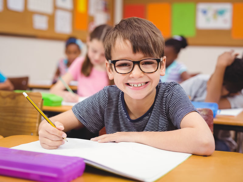 Child in classroom