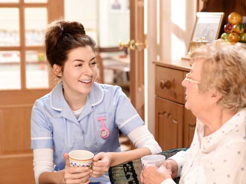 Nurse and patient