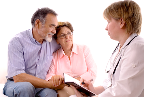 Couple visiting the doctor