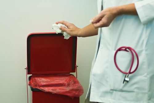 Clinical waste bin