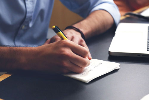 Writing notes