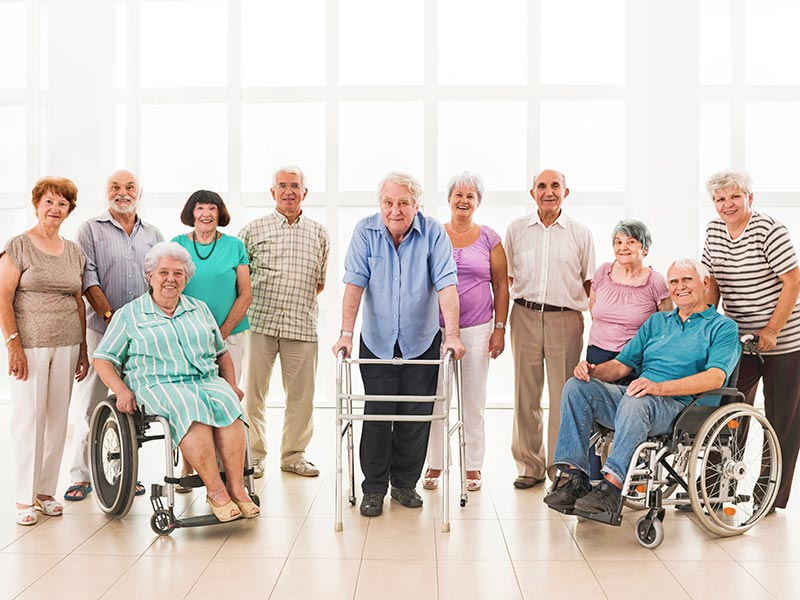 A group of senior adults