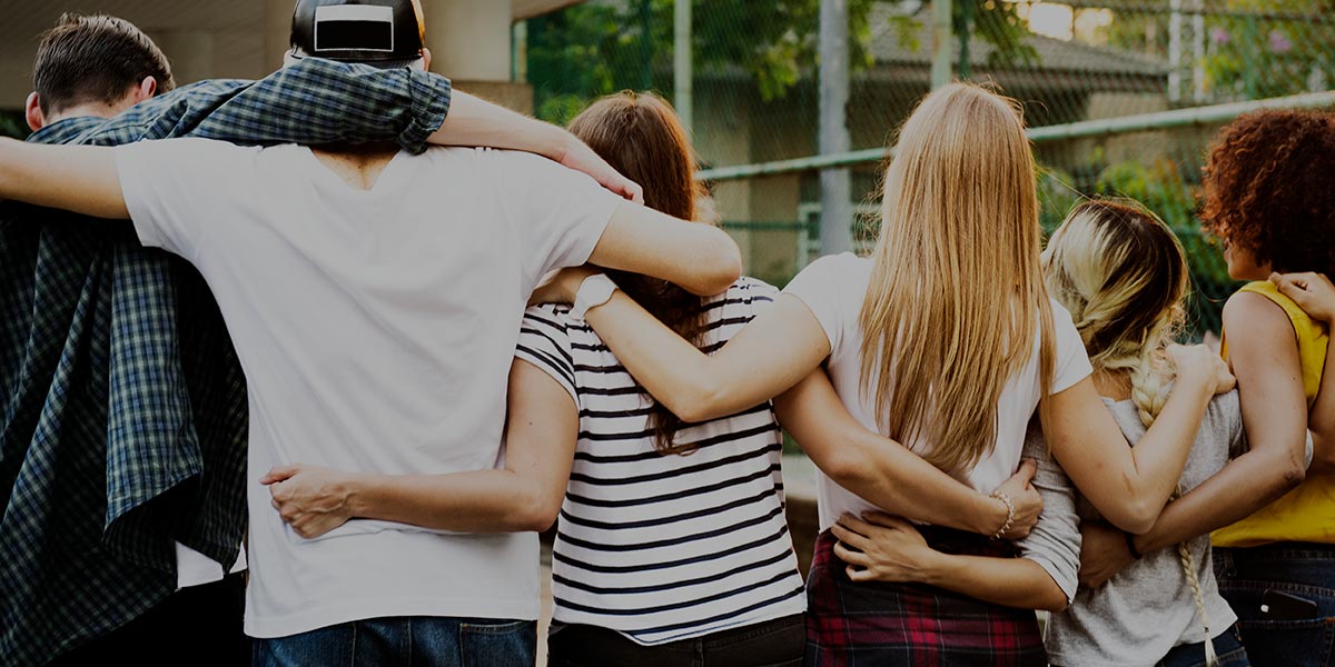 A group of young adult friends