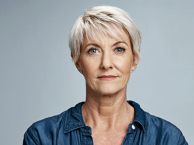 A middle aged woman