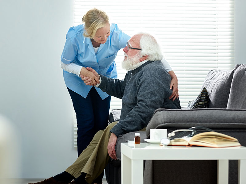 Female careworker