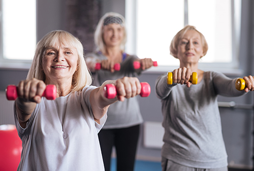 women exercising