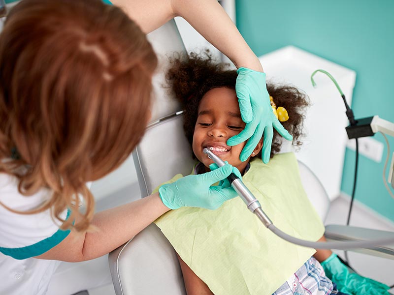a child visiting the dentist