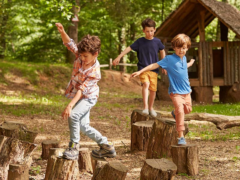 Children playing outdoors