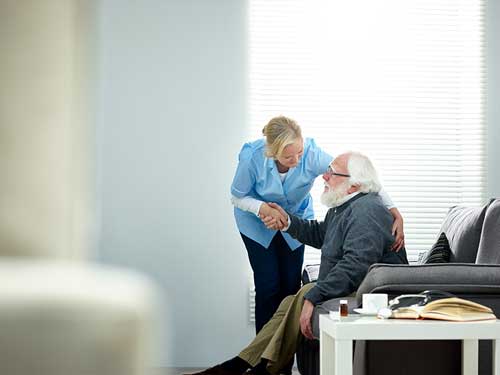 Female careworker