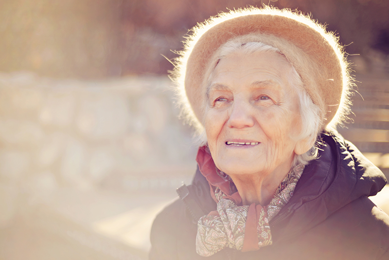 Happy Elderly woman