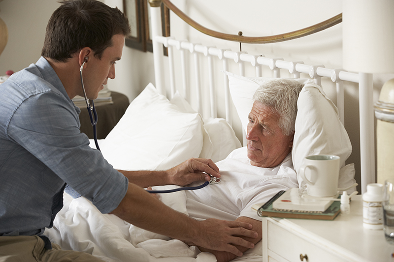 Doctor examining patient