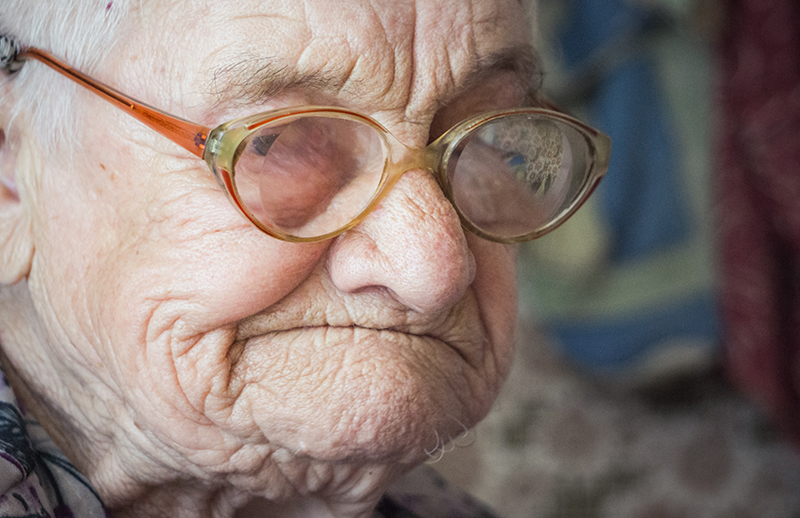 Old age and sadness