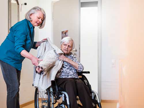 Elderly woman in a