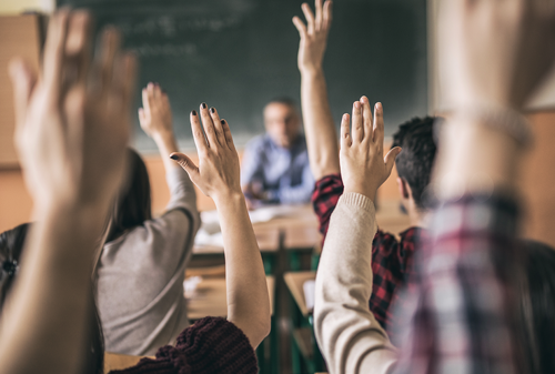 Answering in classroom