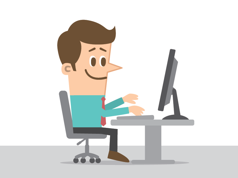 Man on computer