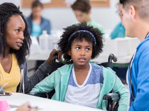 Disabled child and carers