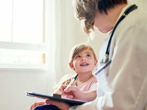 Doctor and child