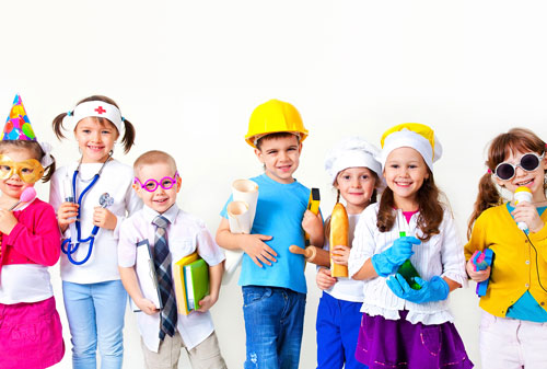 A group of children in fancy dress