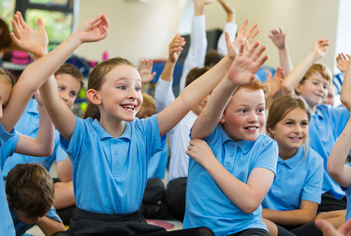 Children in a classroom