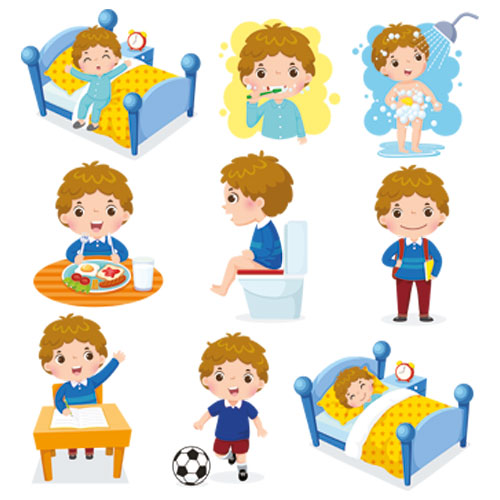 Child's daily routine