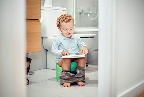 Child on the potty