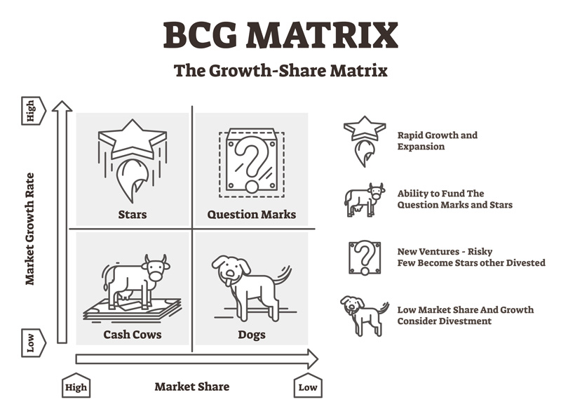 Boston Matrix Potentiale Blended Learning